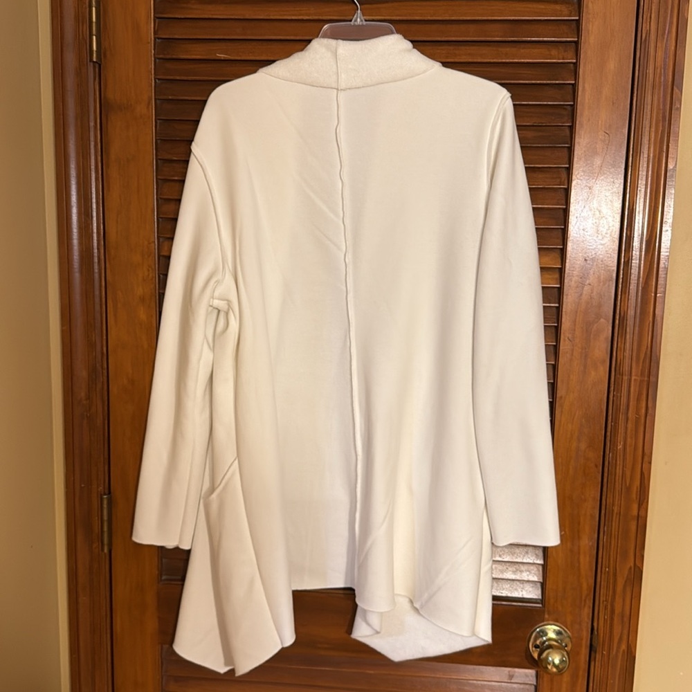 Soft Surroundings Cream Open Front Cardigan - Picture 4 of 4